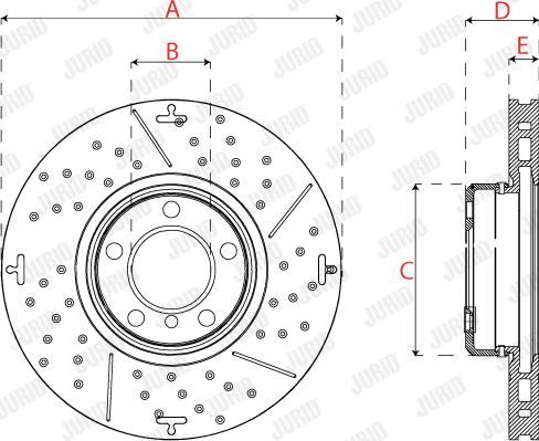 Jurid 563200JVC-1 - Гальмівний диск autocars.com.ua