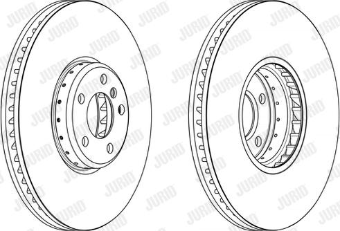 Jurid 563205JVC-1 - Гальмівний диск autocars.com.ua