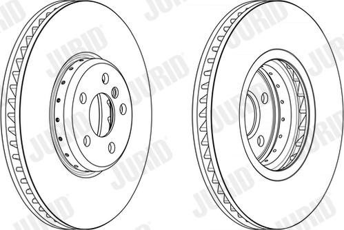 Jurid 563210JC-1 - Гальмівний диск autocars.com.ua