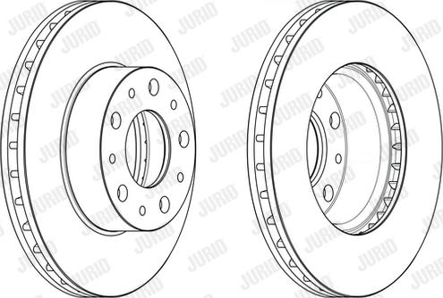 Jurid 563223J - Гальмівний диск autocars.com.ua