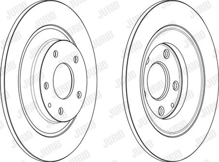 Jurid 563232JC - Тормозной диск avtokuzovplus.com.ua