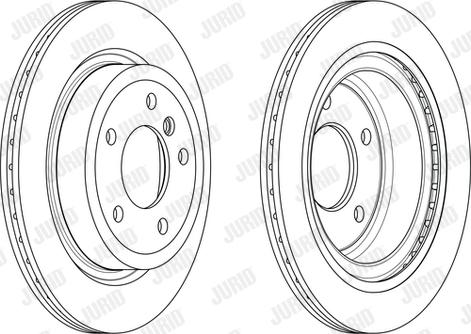 Jurid 563233JC - Гальмівний диск autocars.com.ua