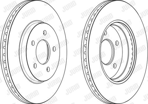 Jurid 563234JC - Гальмівний диск autocars.com.ua