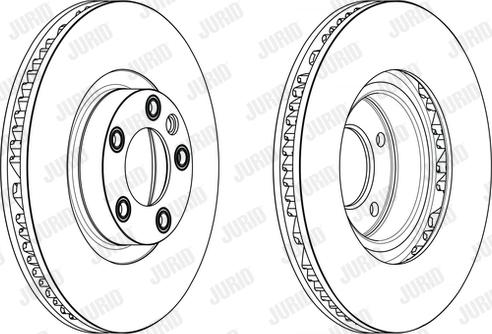 Jurid 563244JC-1 - Гальмівний диск autocars.com.ua