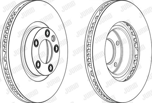 Jurid 563245JC-1 - Гальмівний диск autocars.com.ua