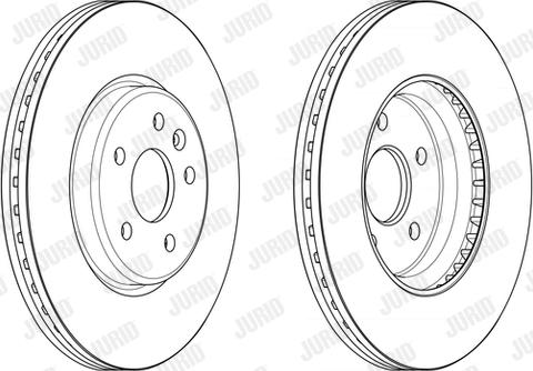 Jurid 563246JC-1 - Тормозной диск avtokuzovplus.com.ua
