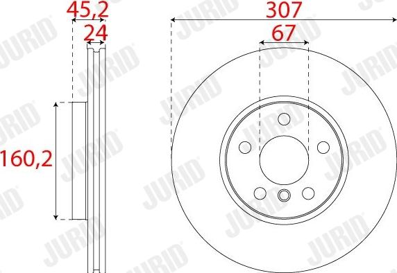 Jurid 563267JC-1 - Гальмівний диск autocars.com.ua