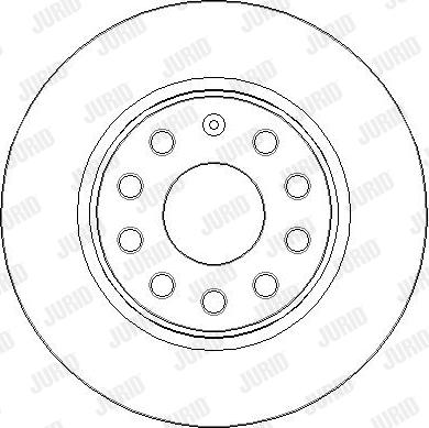 Jurid 563293JC-1 - Гальмівний диск autocars.com.ua