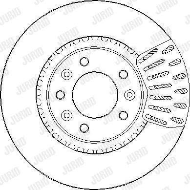 Jurid 563298JC-1 - Гальмівний диск autocars.com.ua