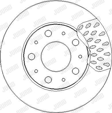 Jurid 563305JC-1 - Гальмівний диск autocars.com.ua