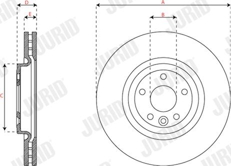 Jurid 563347JC-1 - Тормозной диск avtokuzovplus.com.ua