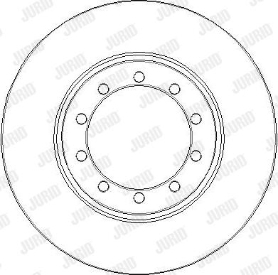 Jurid 563370J-1 - Гальмівний диск autocars.com.ua