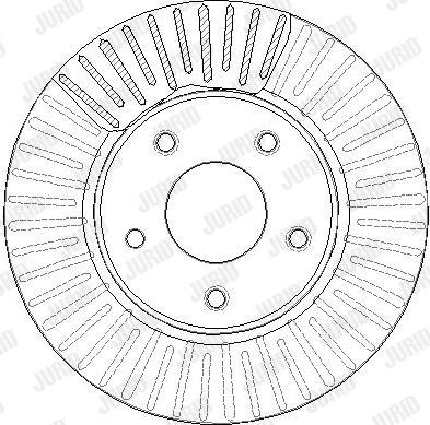 Jurid 563376JC-1 - Гальмівний диск autocars.com.ua