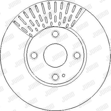 Jurid 563385JC-1 - Гальмівний диск autocars.com.ua