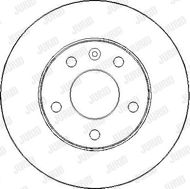 Jurid 563394J-1 - Гальмівний диск autocars.com.ua