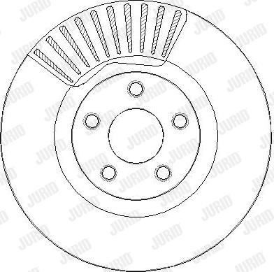 Jurid 563395JC-1 - Гальмівний диск autocars.com.ua