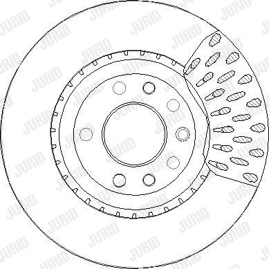 Jurid 563424JC-1 - Гальмівний диск autocars.com.ua