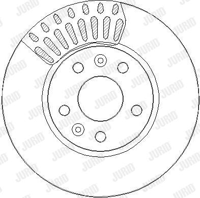 Jurid 563425JC-1 - Гальмівний диск autocars.com.ua