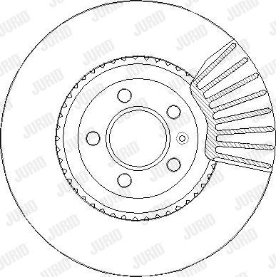 Jurid 563429JC-1 - Гальмівний диск autocars.com.ua