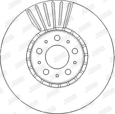 Jurid 563432JC-1 - Гальмівний диск autocars.com.ua