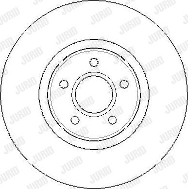 Jurid 563435JC-1 - Гальмівний диск autocars.com.ua