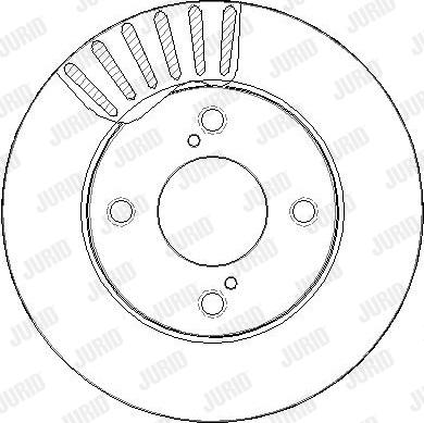 Jurid 563441JC-1 - Гальмівний диск autocars.com.ua