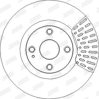 Jurid 563443JC-1 - Гальмівний диск autocars.com.ua