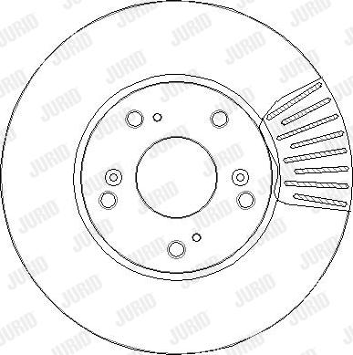 Jurid 563446JC-1 - Гальмівний диск autocars.com.ua