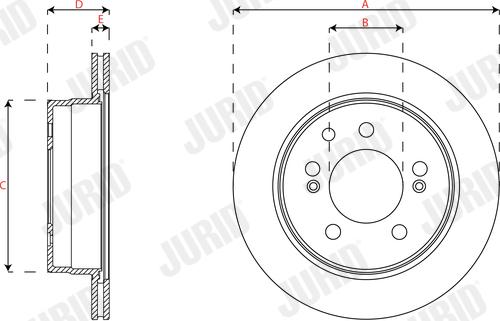 Jurid 563501J - Тормозной диск avtokuzovplus.com.ua