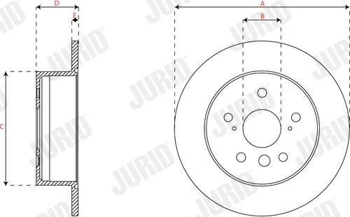 Jurid 563627JC - Тормозной диск autodnr.net