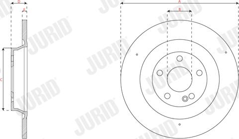 Jurid 563645JC - Гальмівний диск autocars.com.ua