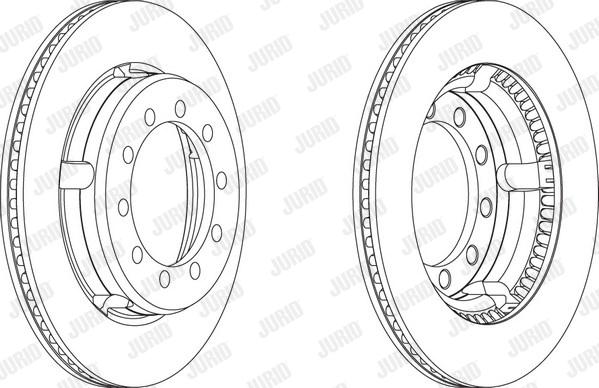 Jurid 567120J - Гальмівний диск autocars.com.ua