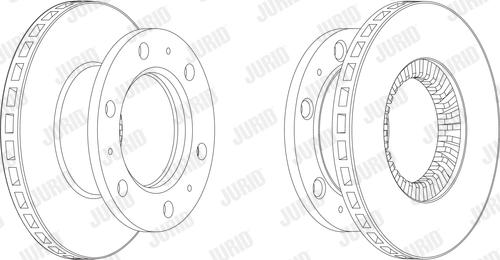 Jurid 567121J - Гальмівний диск autocars.com.ua