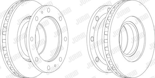 Jurid 567125J - Гальмівний диск autocars.com.ua