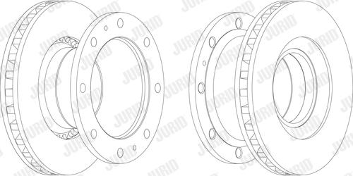 Jurid 567126J - Гальмівний диск autocars.com.ua