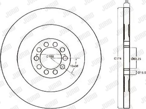 HELLA 8DD 355 117 531 - Гальмівний диск autocars.com.ua