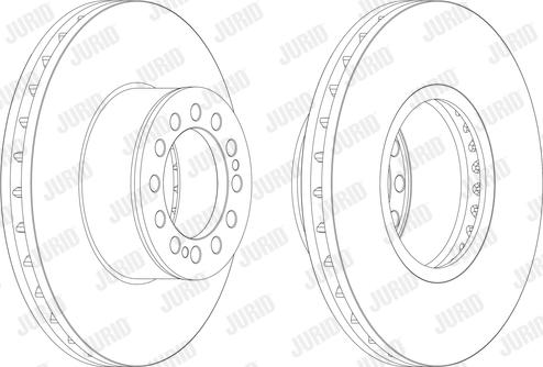 Jurid 567408J - Гальмівний диск autocars.com.ua