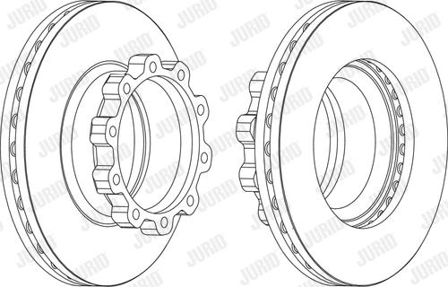 Jurid 567500J - Гальмівний диск autocars.com.ua