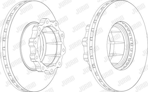 Jurid 567555J - Гальмівний диск autocars.com.ua