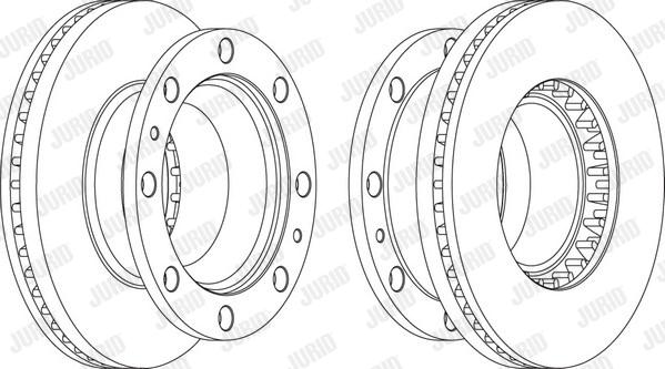 Jurid 567575J - Гальмівний диск autocars.com.ua