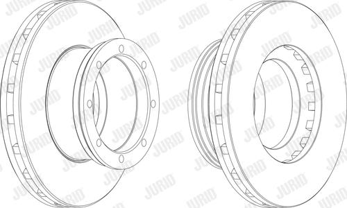 Jurid 567765J - Гальмівний диск autocars.com.ua