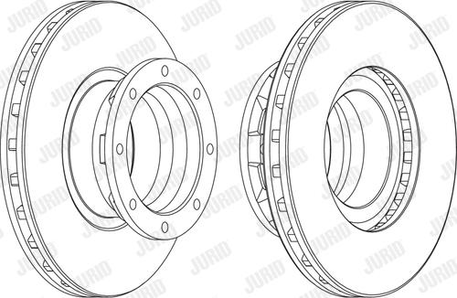 Jurid 567768J - Гальмівний диск autocars.com.ua