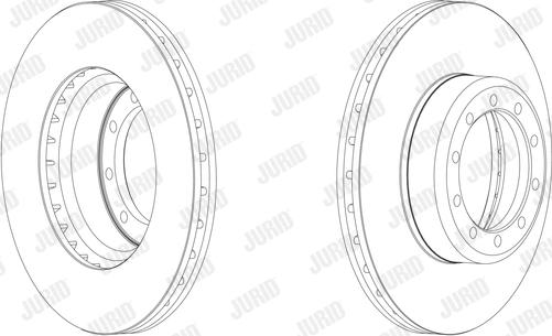 Jurid 567949J - Гальмівний диск autocars.com.ua