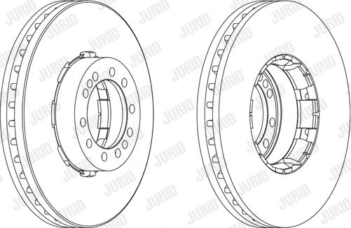 Jurid 567958J - Гальмівний диск autocars.com.ua