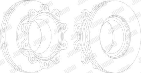 Jurid 569020J - Гальмівний диск autocars.com.ua