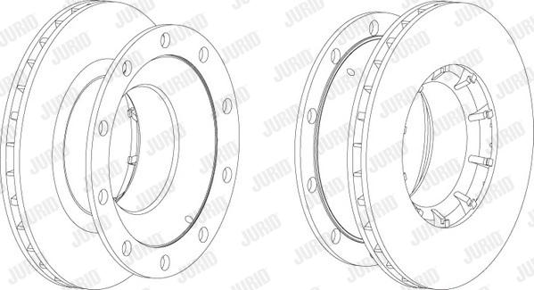 Jurid 569021J - Гальмівний диск autocars.com.ua