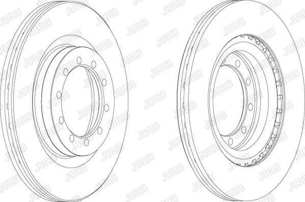 Jurid 569101J - Гальмівний диск autocars.com.ua