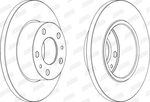 Jurid 569105J-1 - Гальмівний диск autocars.com.ua