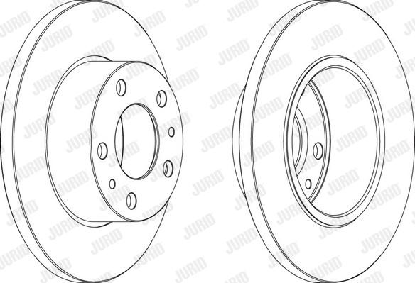 Jurid 569105J - Гальмівний диск autocars.com.ua