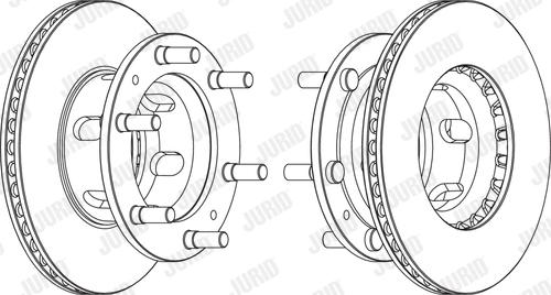 Jurid 569124J - Гальмівний диск autocars.com.ua